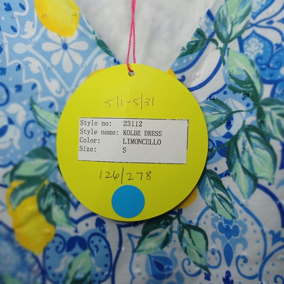 Blue and Yellow Maxi Dress - Picture 6 of 11